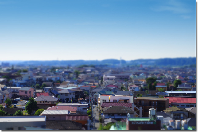 事務所を含め昭島市を望む